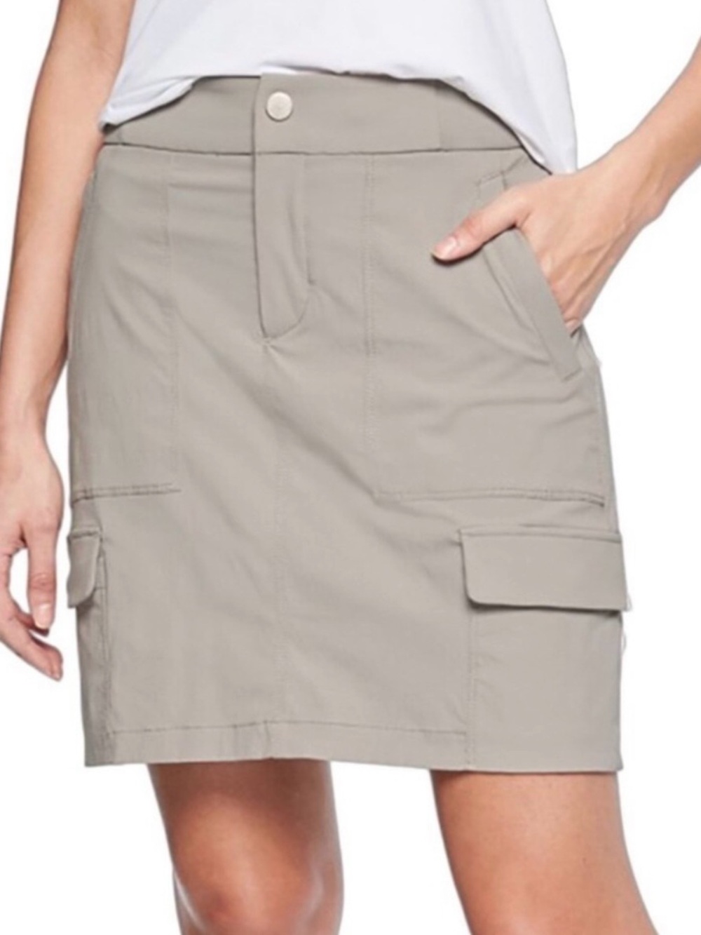 Athleta Trekkie Skort Skirt Galactic Gray Athletic Sport Tennis Casual Women's 2